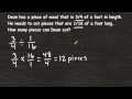 Solving Fraction Word Problems with Division Techniques