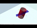 Surface Area of a Plane Inside a Cylinder