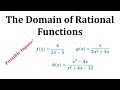 Understanding Domains of Rational Functions