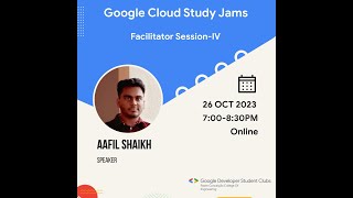 Google Cloud Study Jams facilitator session 4