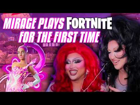 TEACHING MIRAGE HOW TO PLAY FORTNITE | Morphine Love Dion