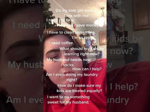 Only a few thoughts mom has in a day