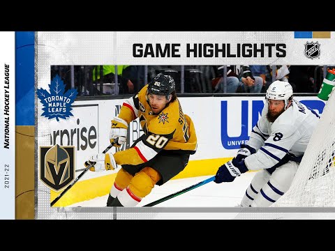 Maple Leafs @ Golden Knights 1/11/22 | NHL Highlights