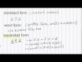 Mastering Whole Numbers: Forms and Notation