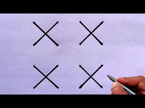 How to draw beautiful design drawing from letter XXXX | design drawing easy | Letter art