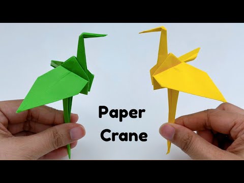 How To Make Easy Paper Bird Crane Toy  For Kids / Craft Ideas / Paper Craft Easy / KIDS crafts