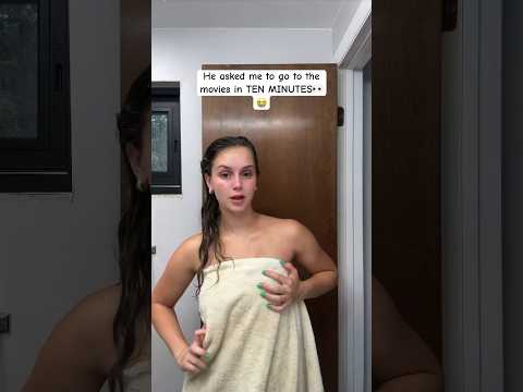 A date in TEN MINUTES? #relatable #shorts #grwm