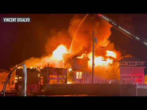 Fire destroys large waterfront house along the Jersey Shore | NBC New York