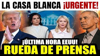 ÚLTIMA HORA de EEUU, La Casa Blanca hace ¡URGENTES ANUNCIOS! sobre Trump, Obama y Jeffrey Epstein