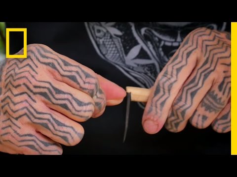YouTube video thumbnail: Learning the Art of Traditional Tattooing on the Cook Islands