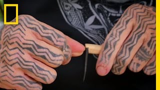 YouTube video thumbnail: Learning the Art of Traditional Tattooing on the Cook Islands