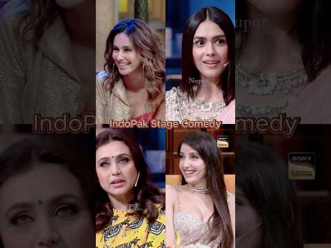 Flirting of Beautiful Marathi Girl and Rani Mukharjee with Kapil Sharma #norafatehi #mrunalthakur