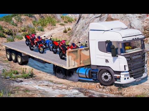 FUI DESAFIADO PELO RENATO GARCIA A SUBIR UMA MONTANHA COM SUAS MOTOS NOVAS no GTA 5