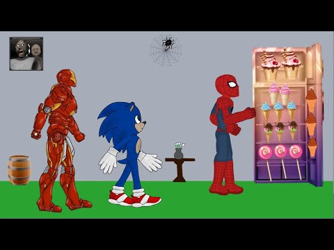 IRON MAN, Sonic vs Spiderman - Funny Animation part 6