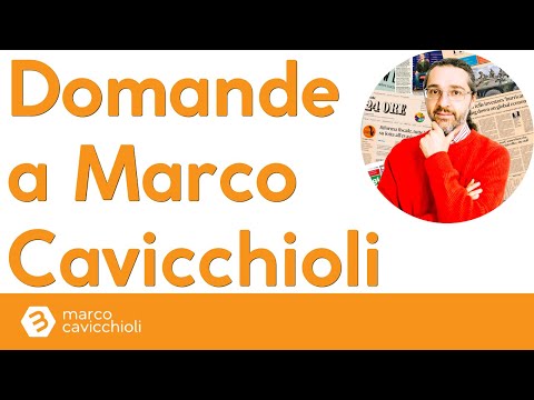 Domande a Marco Cavicchioli, giovedì 21 settembre 2023