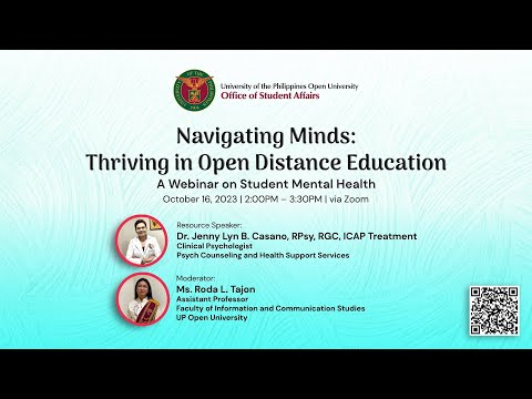 Navigating Minds: Thriving in Open Distance Education - A Webinar on Student Mental Health