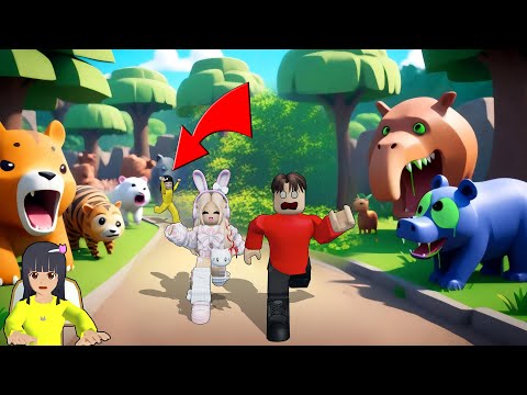 Yuta, Mio Dan Baby Celine Main Ke Kebun Binatang || ROBLOX
