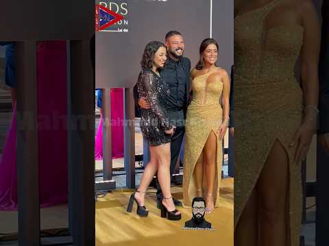 اسرة الفنانة الهام شاهين في مهرجان القاهرة للدراما بالعلمين الجديدة 😍