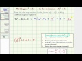 Transforming Quadratic Expressions