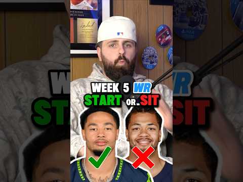 Fantasy Football Week 5 WR START or SIT🔥🏈 #nflshorts #fantasyfootball