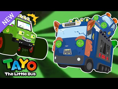 I'm the Zombie Supercar! | Spooky Songs for Kids | Rescue Team Songs | Tayo Sing-Along Show