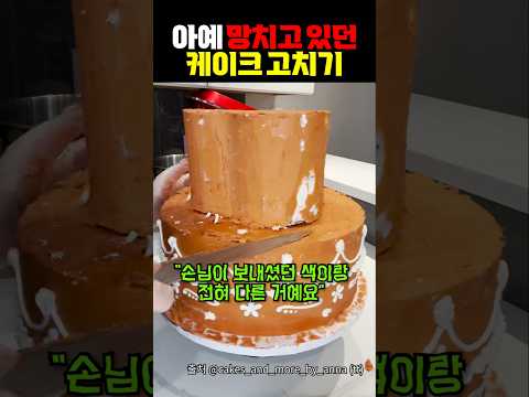 <strong>아예</strong> 망치고 있던 케이크 고치기