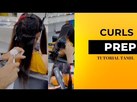 Before hairstyling | MOUSSE APPLICATION | Long lasting Curls #ytshorts #hair #makeup #how #easy