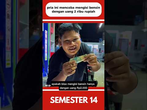 PRIA INI MENCOBA MENGISI BENSIN DENGAN UANG 2 RIBU RUPIAH#shorts