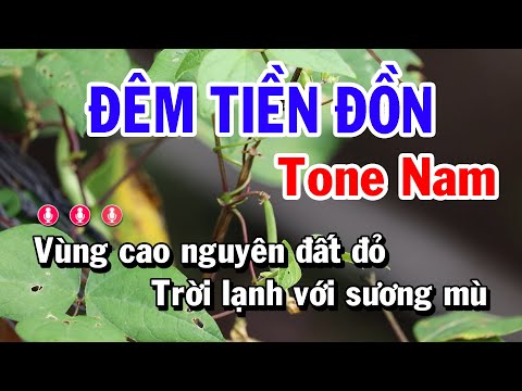 Karaoke Đêm Tiền Đồn – Tone Nam Beat Mới | Karaoke Huỳnh Lê