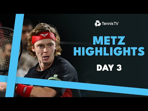 Rublev Battles Sonego; Gasquet & Michelsen Clash | Metz 2024 Day 3 Highlights