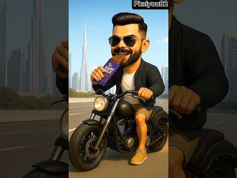 Virat vs Dhoni Chocolate Bike Race! ๐ซ Whoโs Faster๐ฑ๐ฅ#shorts
