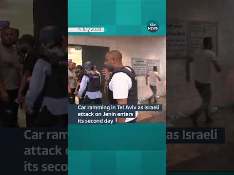 Car ramming in Tel Aviv as Israeli attack on Jenin enters its second day #itvnews #jenin