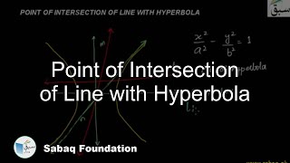 Point of Intersection of Line with Hyperbola
