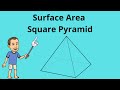 Surface Area of Square Pyramids