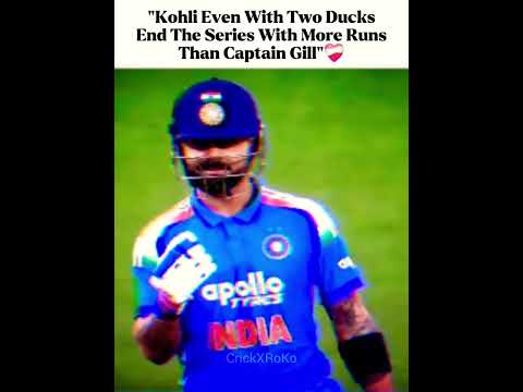 "KOHLI EVEN AFTER TWO DUCKS"💀💀 #india #cricket
