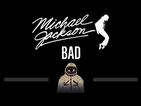 Michael Jackson • Bad (CC) (Remastered Video) 🎤 [Karaoke] [Instrumental Lyrics]