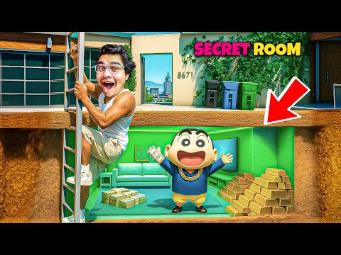 GTA V : Franklin Found a Big Secret Underground Room Under His House! 🏠