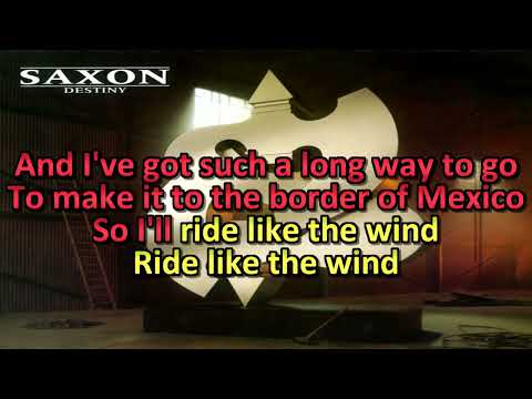 Saxon – Ride Like the Wind | KARAOKE | Lyrics