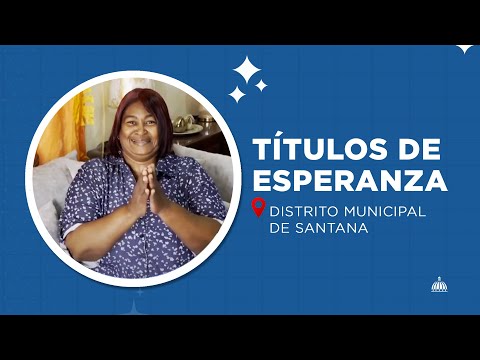 Entrega de Títulos en el Distrito Municipal de  Santana.