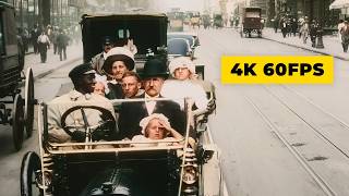 New York City in 1911 in 4K Colorized and Upscaled (60 FPS)
