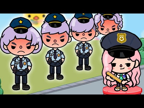 Four Police Brothers Take Care of Abandoned Sister | Toca Life Story | Toca Boca