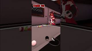 VRChatのビリヤードでこのトリックショットが出来たらフォローお願いします♪  #VRChat   #ビリヤード