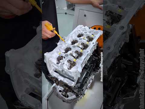 Q5 Engine Assembly Process. #short #shorts
