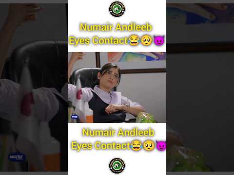 Andleeb & Numair Funny Eyes Contact😂😈❤ #shorts #shortvideo