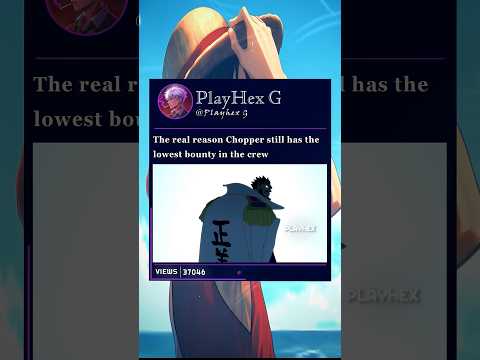 real reason Chopper’s bounty is so low #onepiece #luffy #chopper