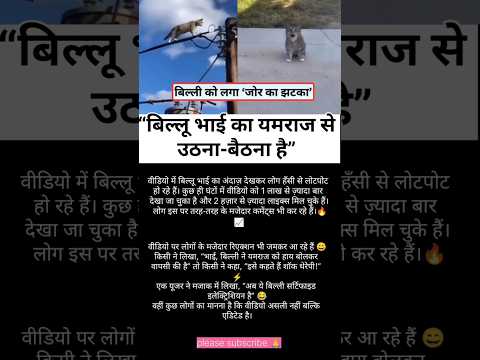 बिल्लू भाई का यमराज के साथ उठना-बैठना है😁😮#viralvideo #shorts #factvideo