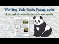 Exploring Sub-Topic Paragraphs in Informative Writing