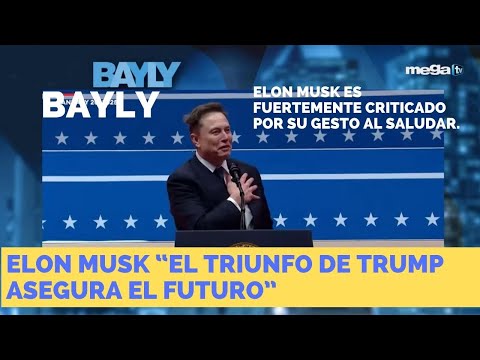 'Bayly' Elon Musk dice: "El triunfo de Trump asegura el futuro" es criticado por su gesto al saludar