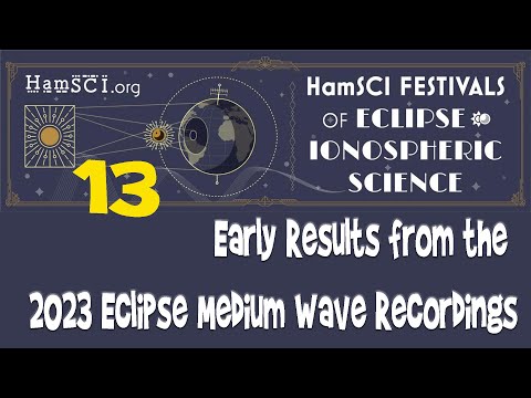 HamSCI 2024: Early Results from the 2023 Eclipse Medium Wave Recordings