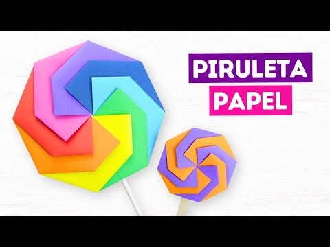 🍭 Cómo hacer piruletas de papel fáciles y bonitas